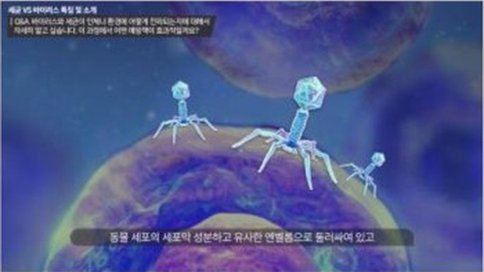 3D 그래픽으로 개념을 시각화한 지식채널형 콘텐츠 화면